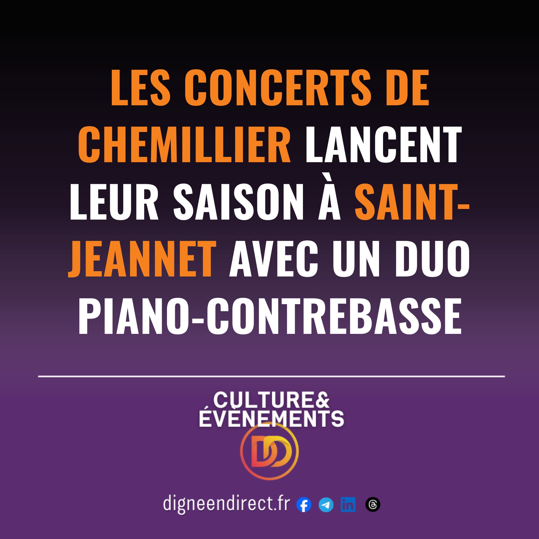 Une nouvelle association musicale vient de naître à Saint-Jeannet. Premier concert mercredi 19 août avec un duo d&rsquo;exception.