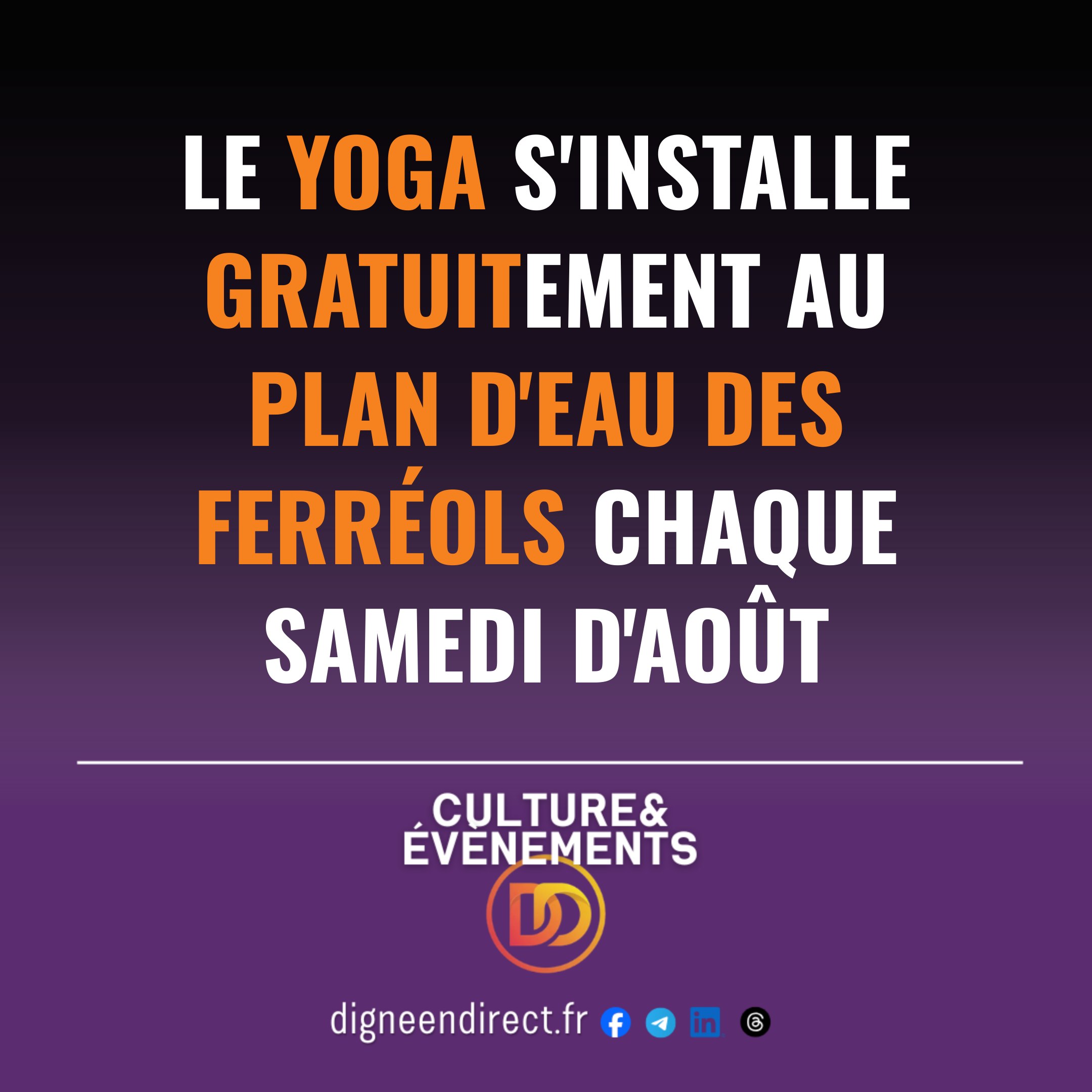 Depuis plusieurs années, l&rsquo;Association Mieux Vivre Au Quotidien propose des séances de yoga en plein air aux habitants et vacanciers. 🧘
