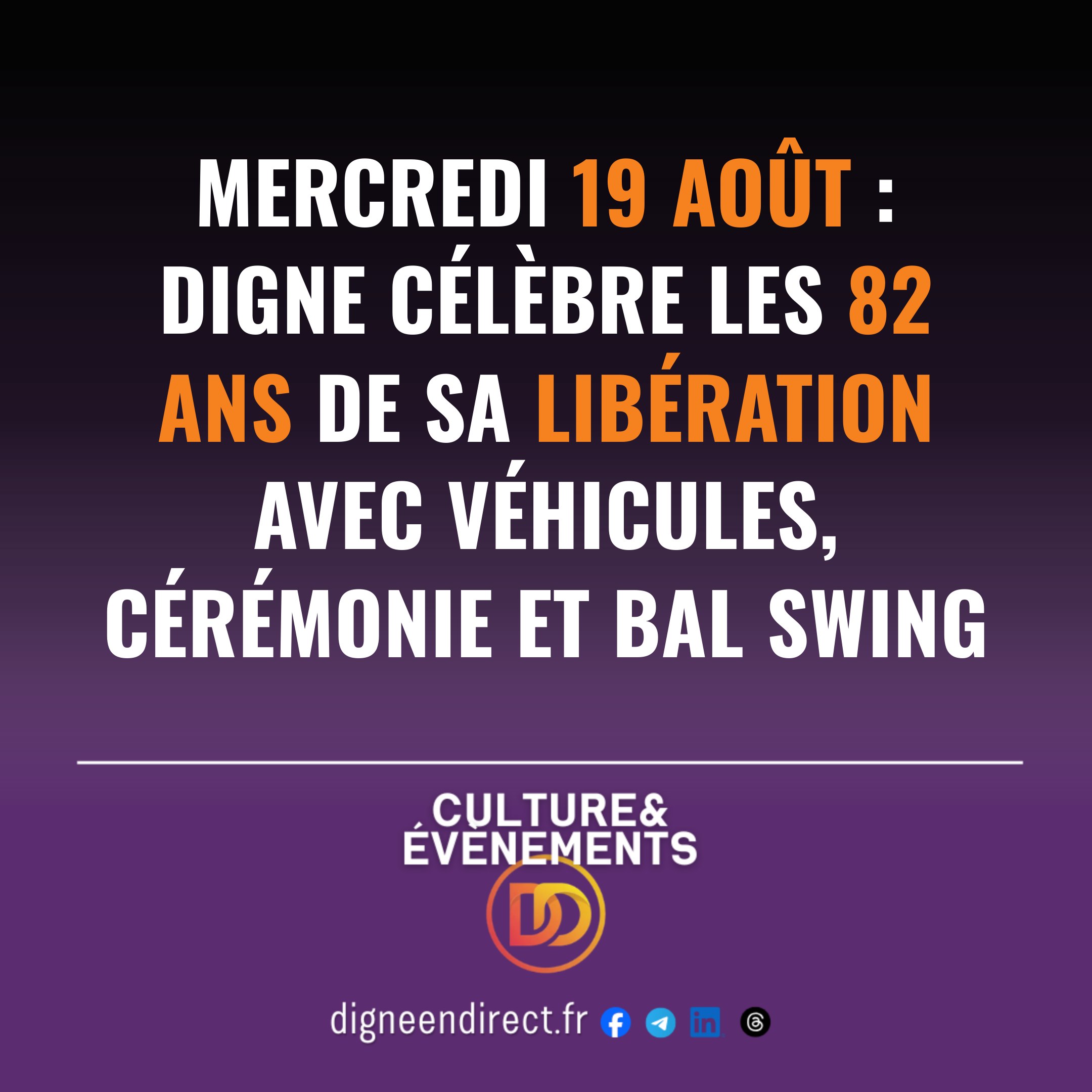 Jeeps historiques, cérémonie à la Fontaine de la République et bal de la Libération : Digne se souvient en musique.
