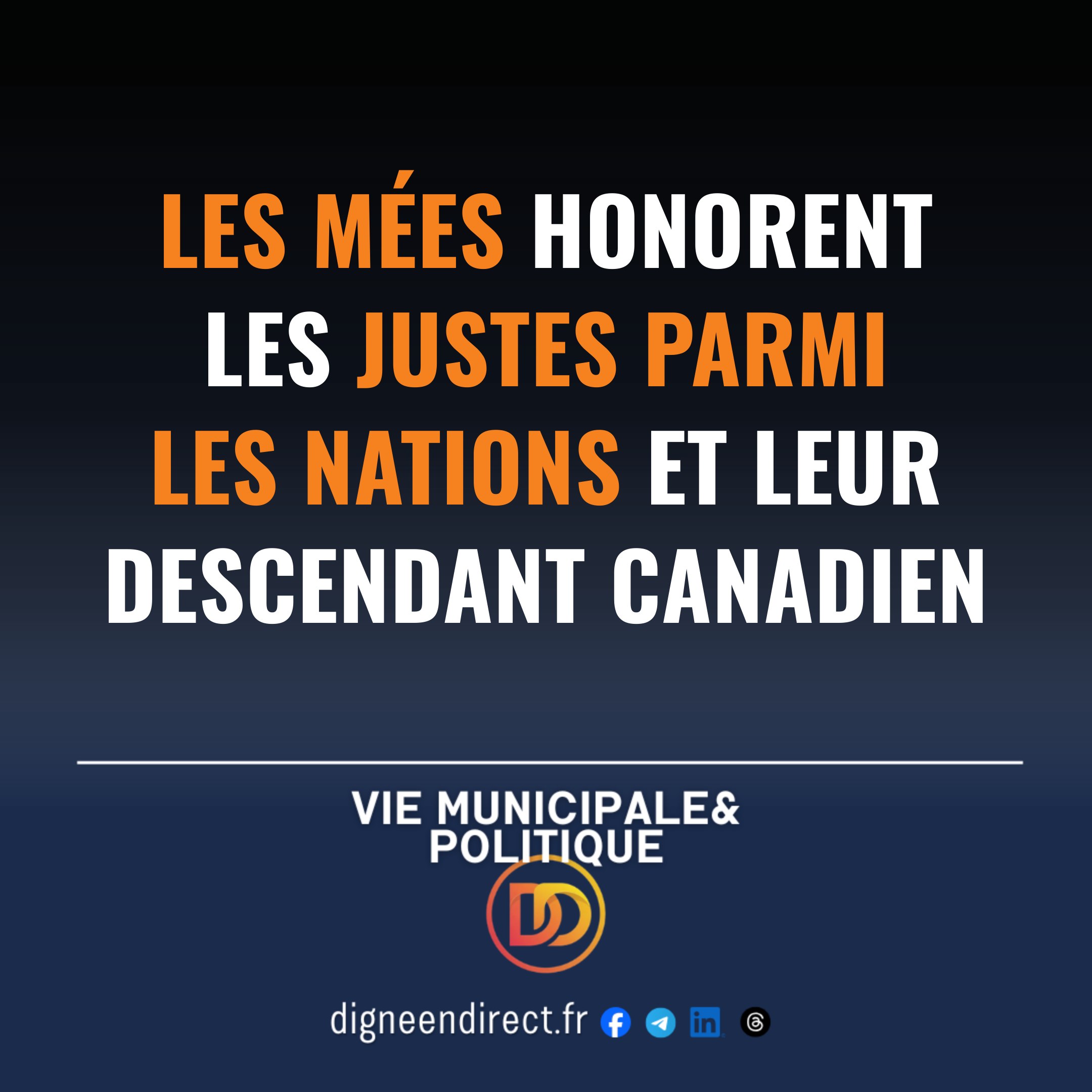 Les Mées honorent les Justes parmi les Nations et leur descendant canadien