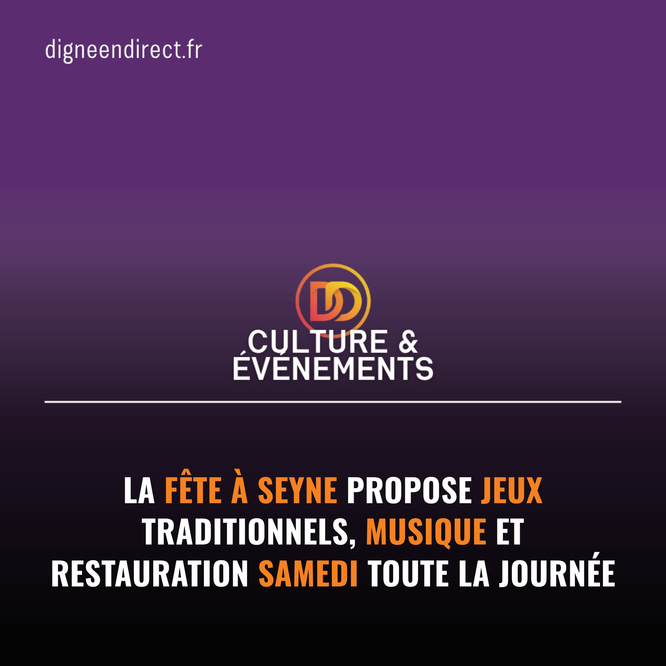 Concours mulassier, pétanque, courses de garçons de café et trois concerts : Seyne fait la fête ce samedi avec un programme dense du matin au soir. 🎉
