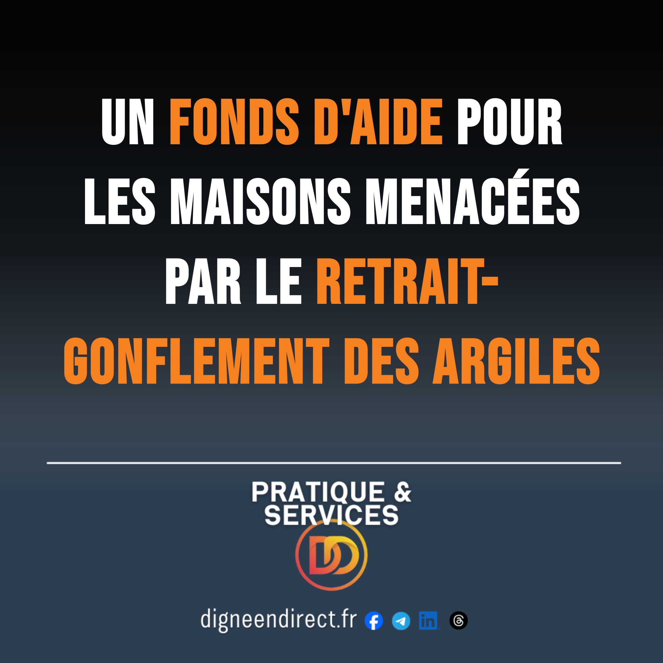 Un fonds d&rsquo;aide pour les maisons menacées par le retrait-gonflement des argiles