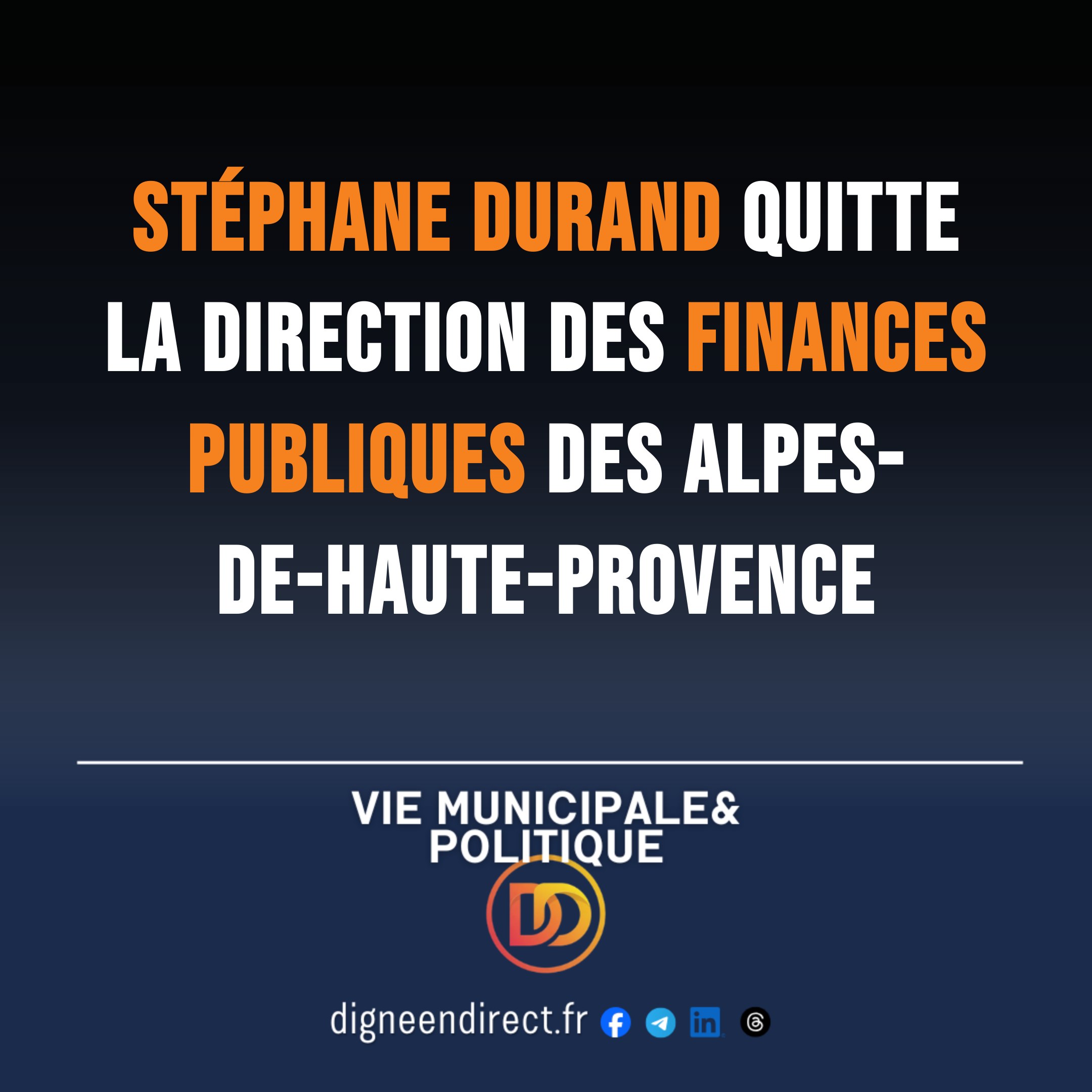 Cérémonie à la préfecture de Digne-les-Bains : la préfète Isabelle Tomatis rend hommage à Stéphane Durand, directeur des finances publiques Digne-les-Bains.