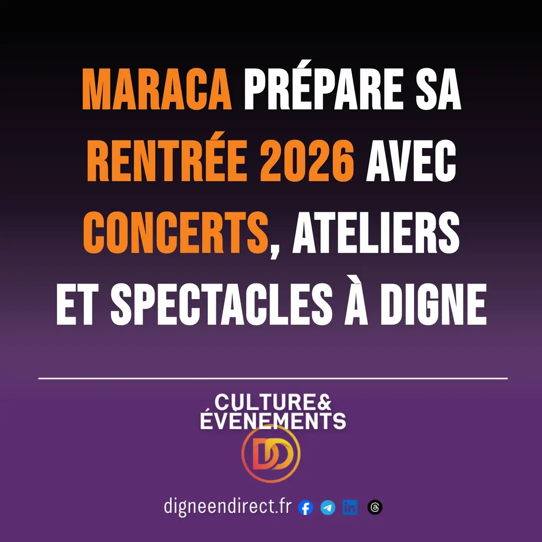 MARACA prépare sa rentrée 2026 avec concerts, ateliers et spectacles à Digne