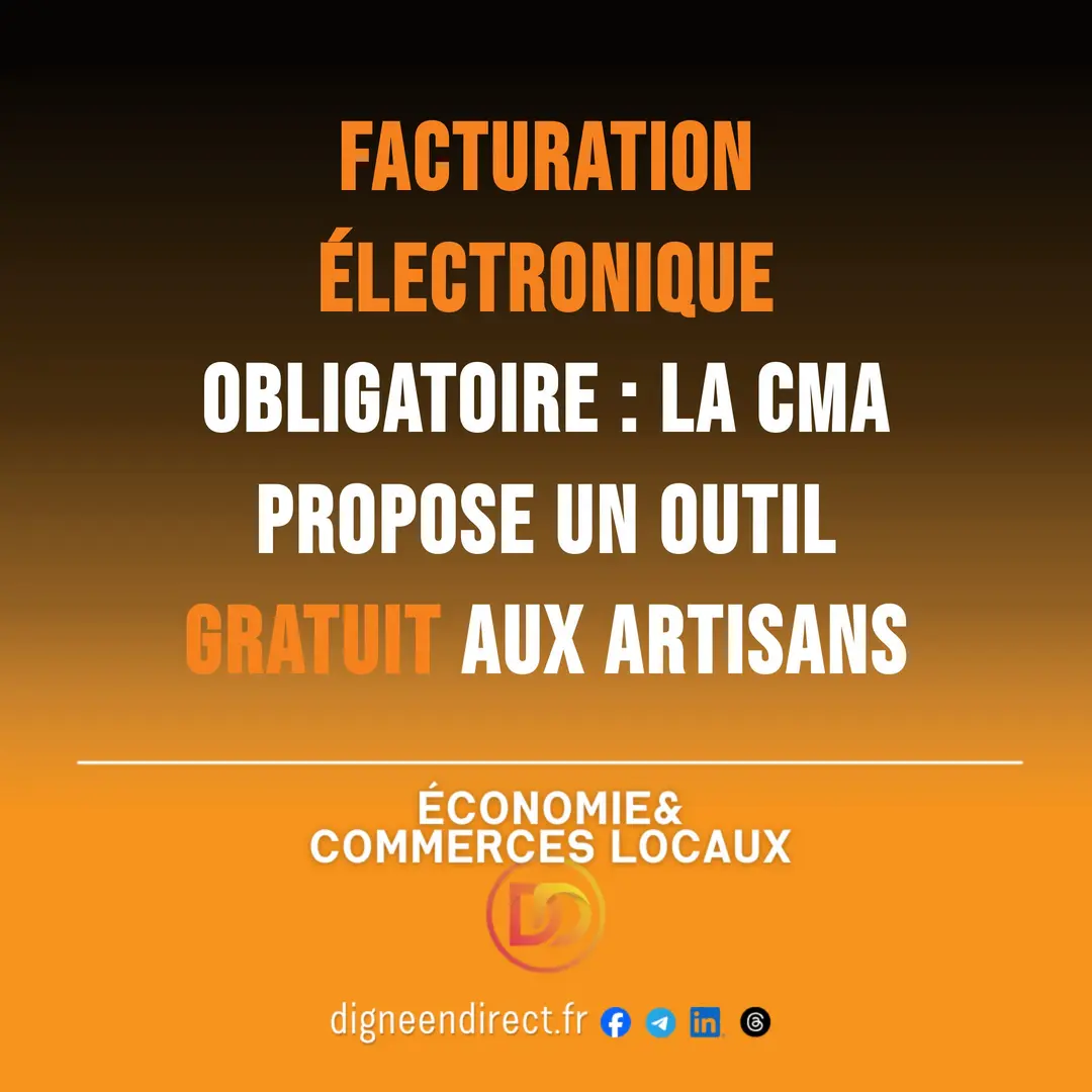Facturation électronique obligatoire : la CMA propose un outil gratuit aux artisans