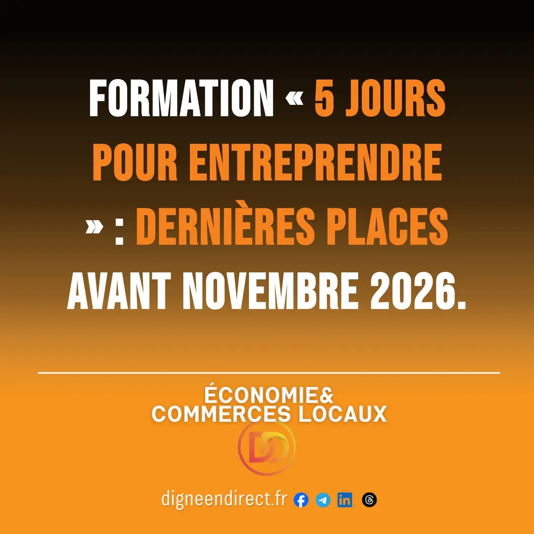 Formation « 5 jours pour entreprendre » : dernières places avant novembre 2026.