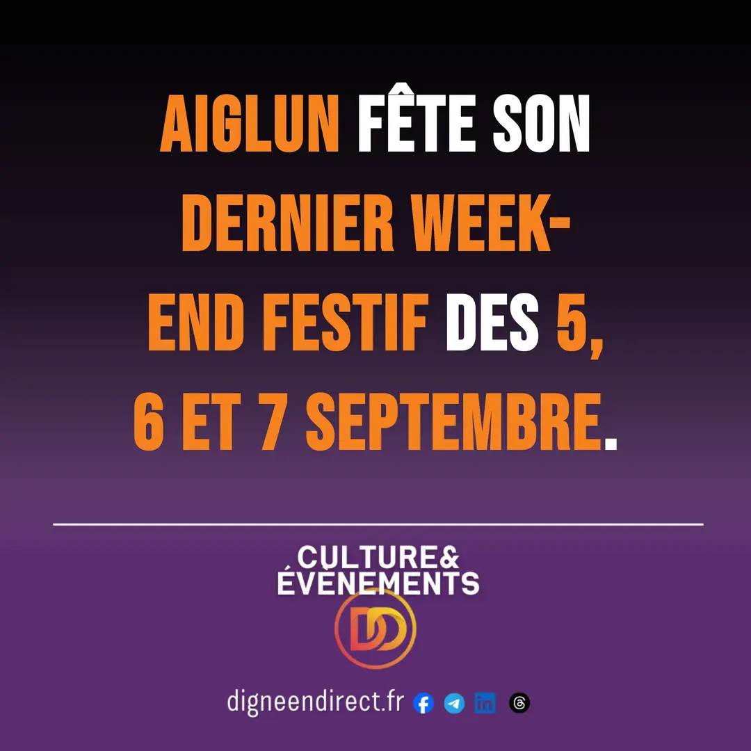 Aiglun fête son dernier week-end festif des 5, 6 et 7 septembre.
