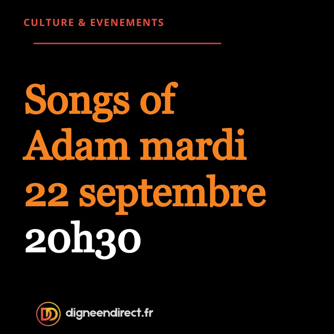 Mardi 22 septembre à 20h30 : Songs of Adam, un film irakien primé aux Rencontres cinématographiques