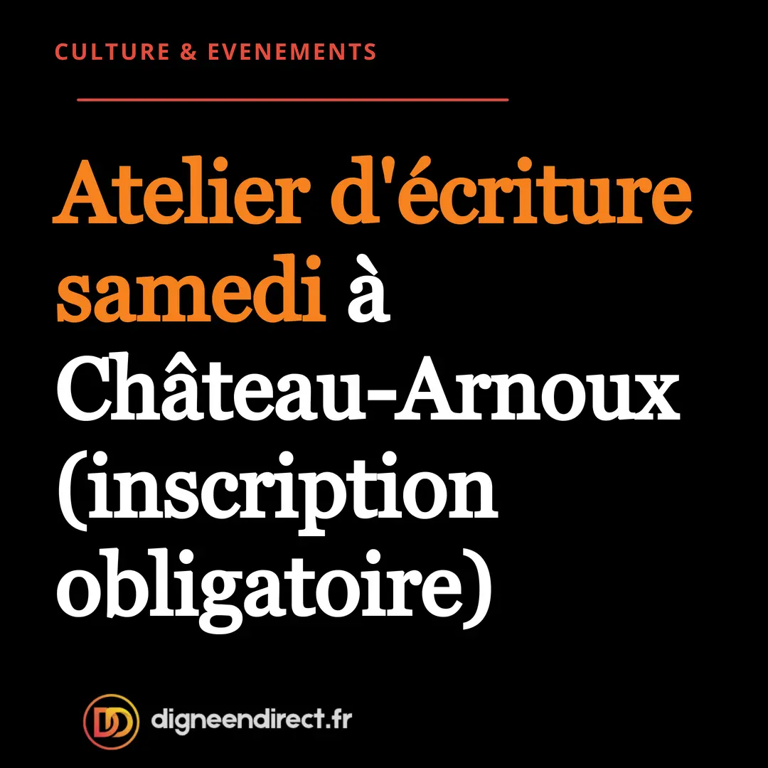 Château-Arnoux : atelier d&rsquo;écriture « Fenêtres sur le monde » samedi à la médiathèque